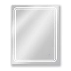 24"x30" Single Frameless Dimmable LED Wall Mirror with Anti Fog Glass - Tosca: Wall Mounted, Rectangular Shaving Mirror