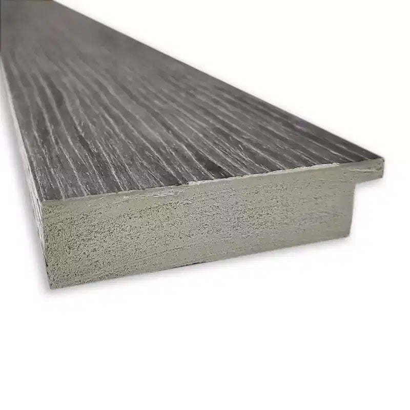 Specchio a figura intera per porta 50x137 cm non bisellato grigio: rettangolare moderno, cornice in polistirene