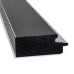 Specchio a figura intera 50 x 137 cm senza smussatura, nero/argento, da appendere sopra la porta
