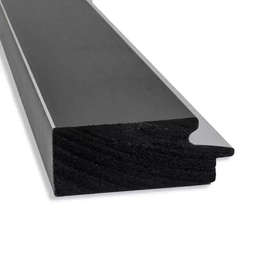 Specchio a figura intera 50 x 137 cm senza smussatura, nero/argento, da appendere sopra la porta