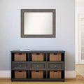 Specchio da parete in legno di fienile Country non smussato 33" x 27"