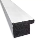 Specchio da parete per bagno da 20" x 26" non smussato, stretto, nickel spazzolato: cornice in polistirene, montaggio a parete