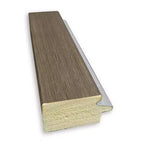 Specchio da parete stretto marrone non smussato da 73,66 cm x 73,66 cm