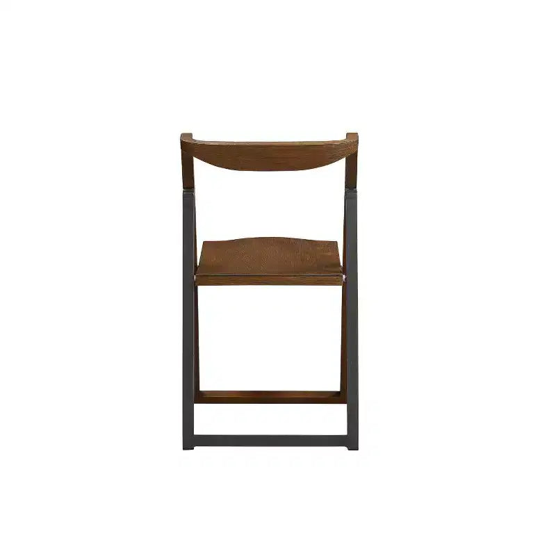 Sedie Pieghevoli Spazzola in Filo Castagno: Stile Scandinavo, Struttura in Legno, Nessun Montaggio Richiesto