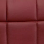 Sgabello da bar contemporaneo in vinile trapuntato regolabile in altezza con braccioli e base cromata