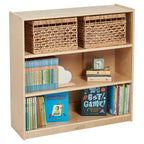 Libreria classica in legno con ripiani regolabili, 91 cm, libreria per aula