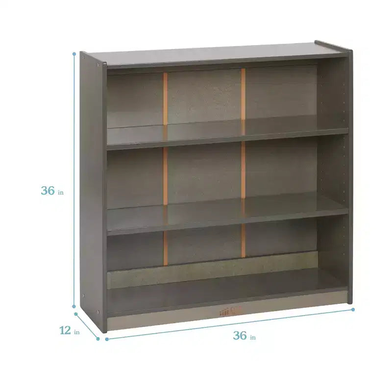 Libreria classica in legno con ripiani regolabili, 91 cm, libreria per aula