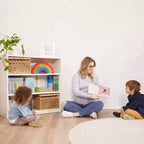Libreria classica in legno con ripiani regolabili, 91 cm, libreria per aula