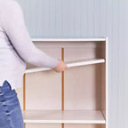 Libreria classica in legno con ripiani regolabili, 91 cm, libreria per aula