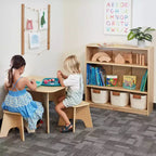 Libreria classica in legno con ripiani regolabili, 91 cm, libreria per aula