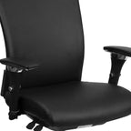 Sedia da ufficio ergonomica con cursore del sedile regolabile e supporto lombare, uso 24/7, portata 136 kg