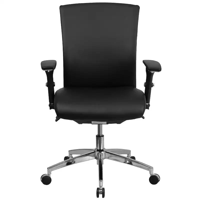 Sedia da ufficio ergonomica con cursore del sedile regolabile e supporto lombare, uso 24/7, portata 136 kg