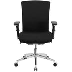 Sedia da ufficio ergonomica con cursore del sedile regolabile e supporto lombare, uso 24/7, portata 136 kg