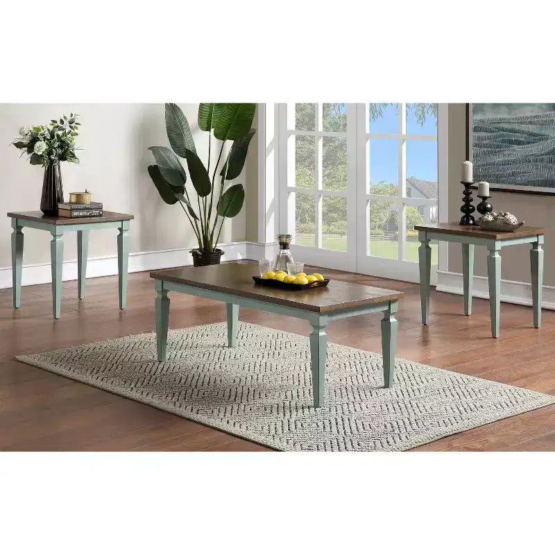 Set tavolino da caffè e 2 tavolini laterali