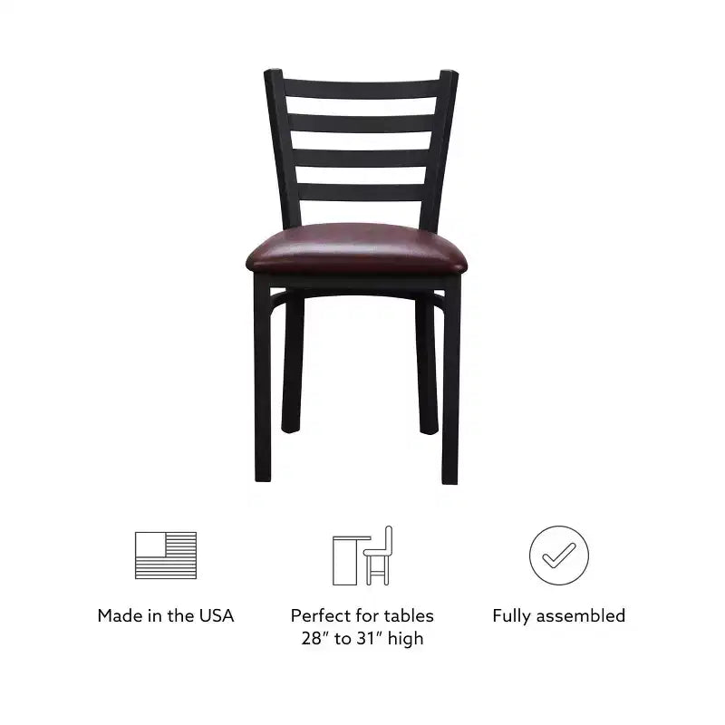 Sedie laterali in metallo