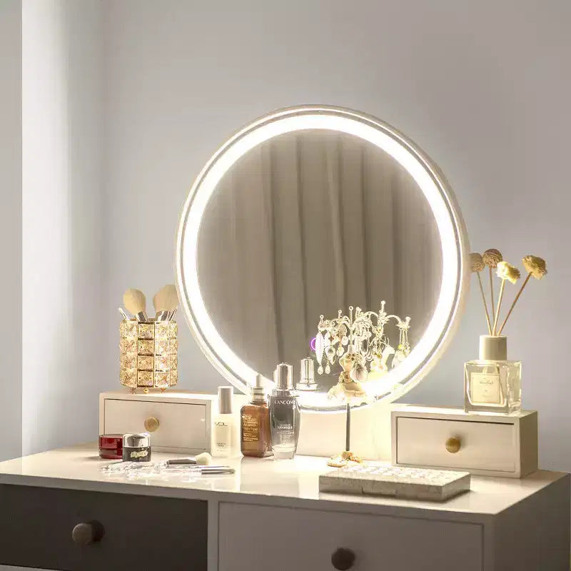 Tocador 3 modalità di illuminazione colorate Sgabello per il trucco Gioielli
