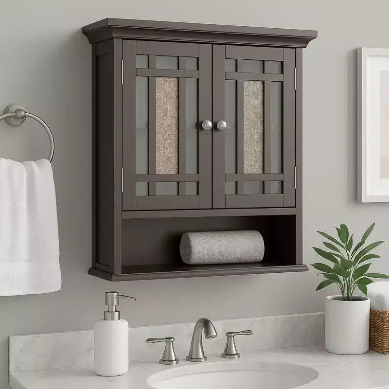 Teamson Home Windsor Removable Two-Door Wall Cabinet