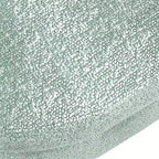Panca Contenitore Ovale con Gambe in Legno di Hevea, Moderno Pouf Trapuntato