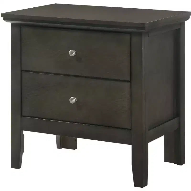 Comodino a 2 cassetti (61 cm H x 48 cm L x 39 cm P)