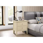 Comodino a 2 cassetti (61 cm H x 48 cm L x 39 cm P)