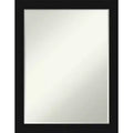 Specchio da bagno da parete smussato stretto nero piccolo