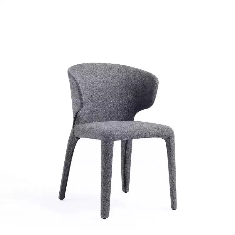 Sedie da pranzo moderne in tweed intrecciato