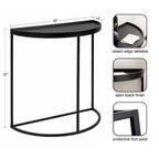 Kate and Laurel Dorrah Half-Circle Console Table
